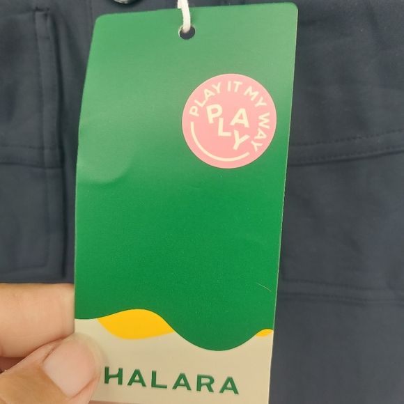 Halara High Waisted Button Multiple Pockets Straight Leg Casual Pants XS Blue - Picture 5 of 8